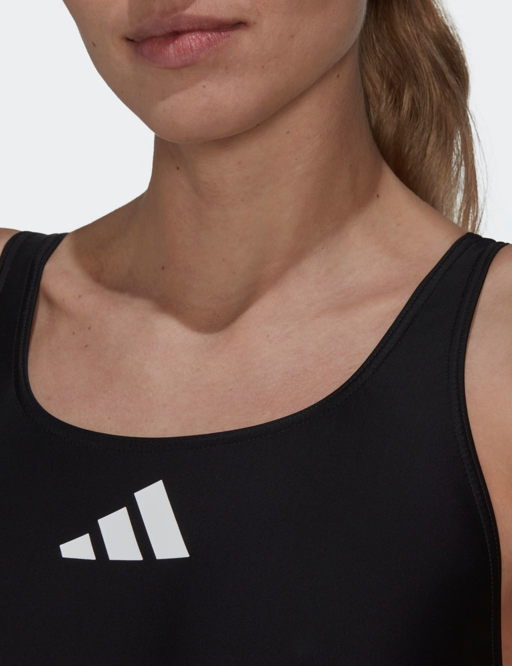 3 Bar Logo Scoop Neck Swimsuit 6 of 6
