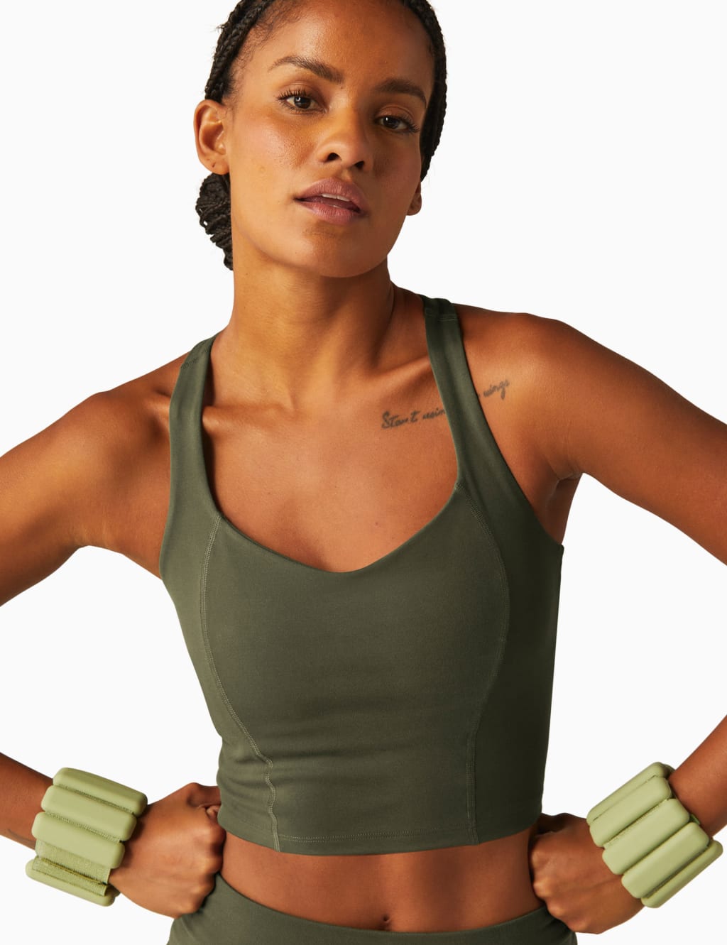 Powderbeyond Intensity V-Neck Crop Top 1 of 4