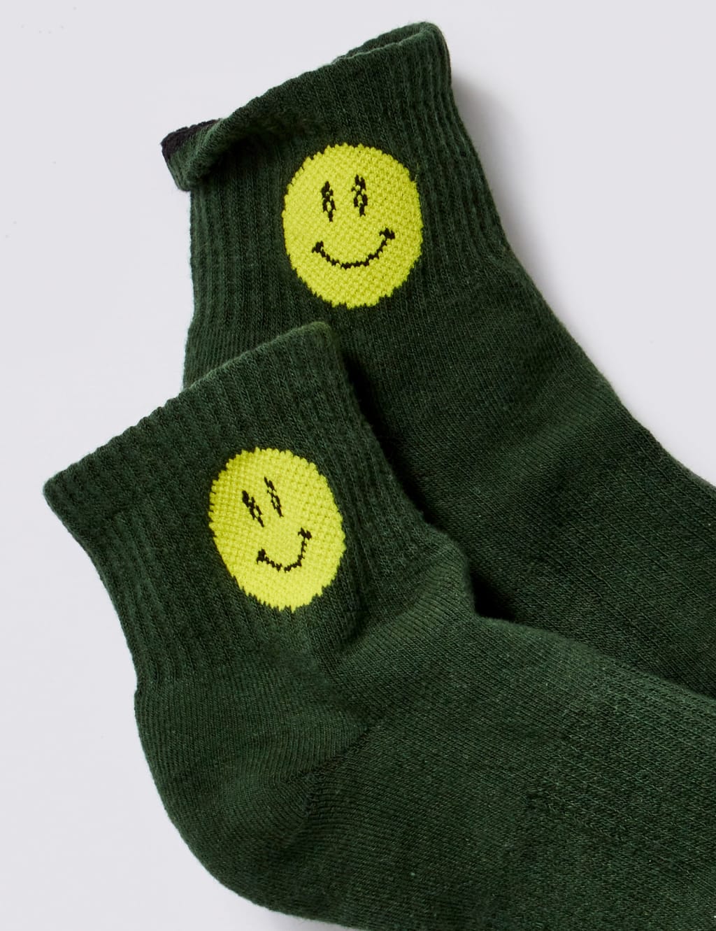 Cotton Rich Smiling Ankle Socks 2 of 2