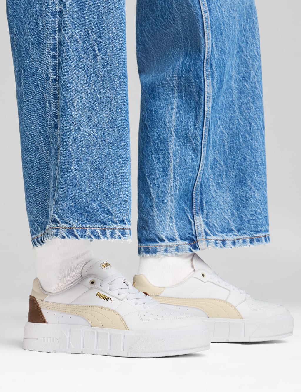 Cali Court Leather Trainers Puma M S