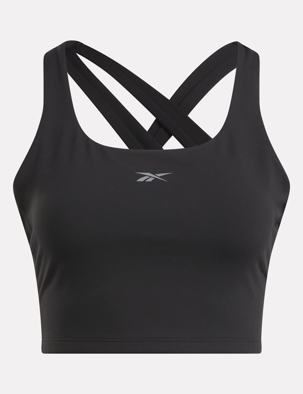Lux Square Neck Cross Back Fitted Crop Top 2 of 6