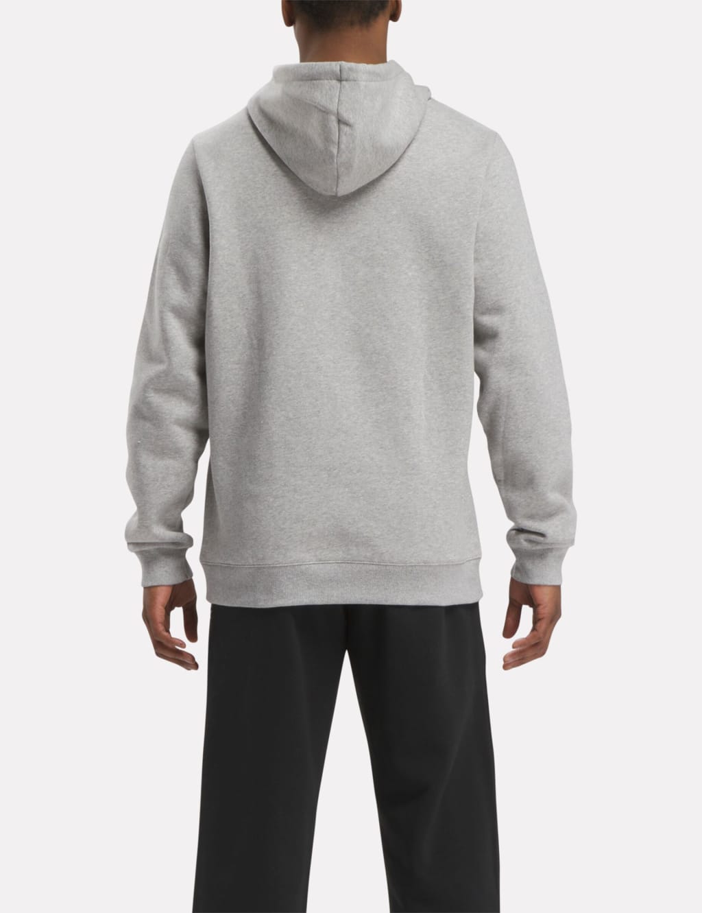 Reebok men's heather cotton fleece hoodie top