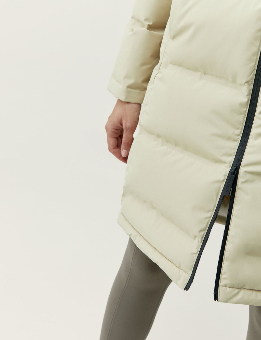 Funnel Neck Longline Puffer Coat 7 of 8