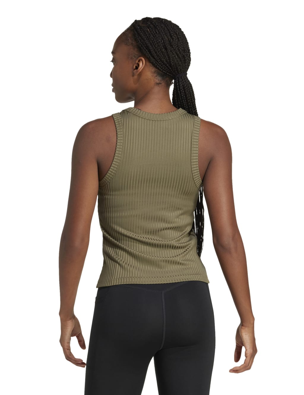 All Gym Seasonal Rib Tonal 3 Stripes Vest Top 4 of 8