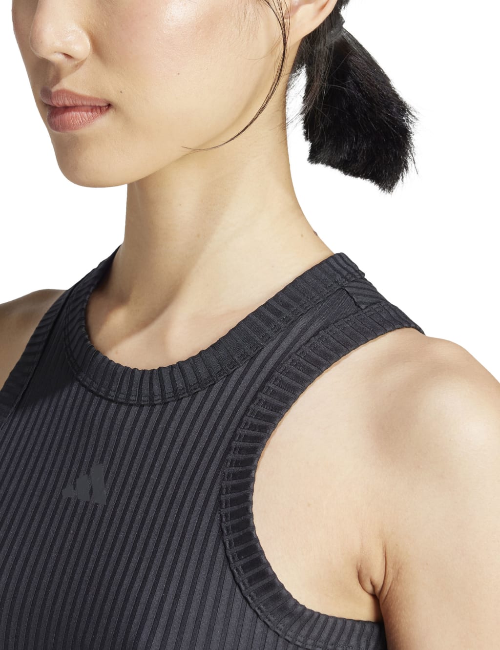 All Gym Seasonal Rib Tonal 3 Stripes Vest Top 6 of 6