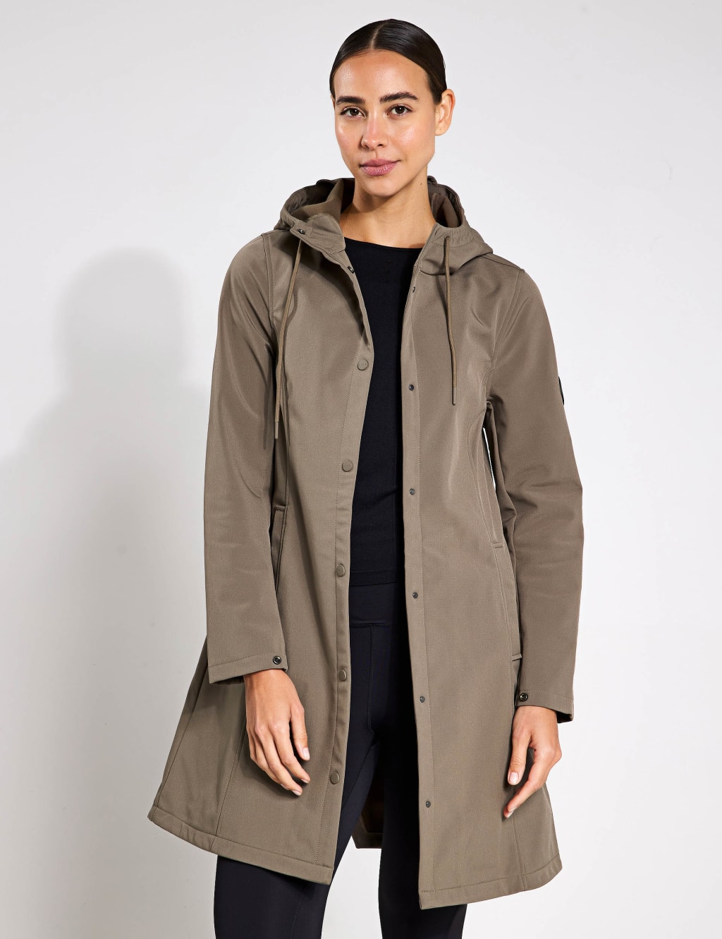 Hooded Longline Raincoat 1 of 8