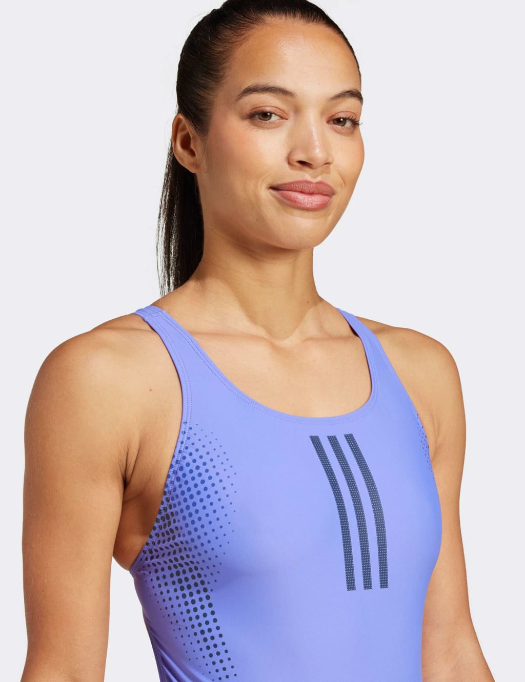 3 Stripes Graphic Scoop Neck Swimsuit 4 of 6