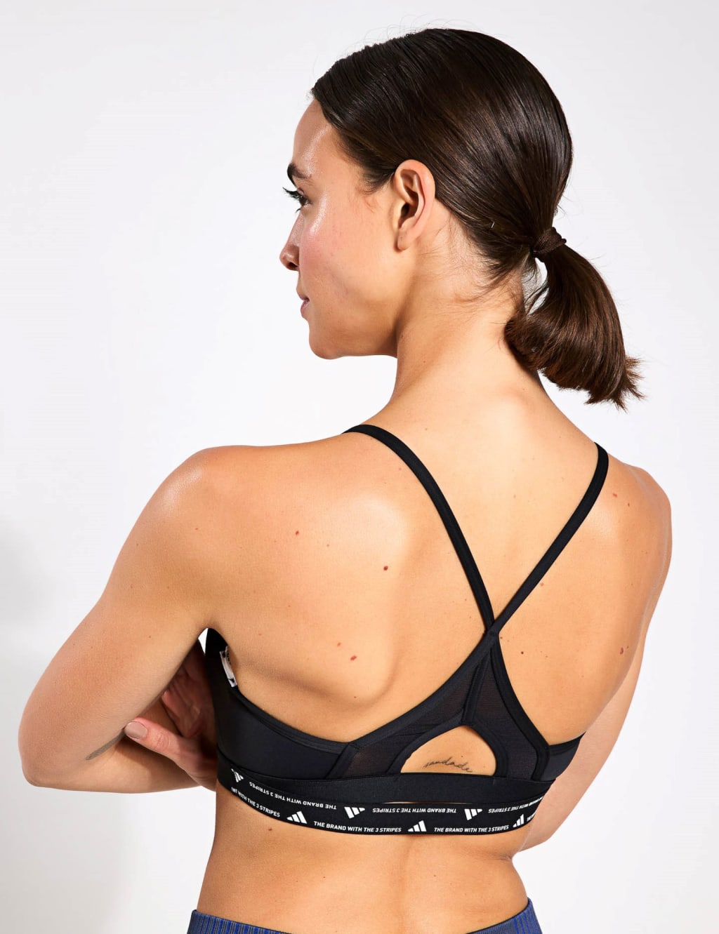 AeroReact Training 3 Stripes Sports Bra 4 of 7
