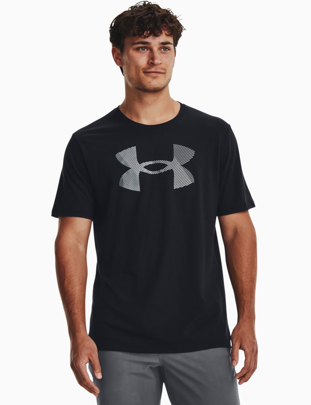 Under armour men's big logo t shirt hotsell