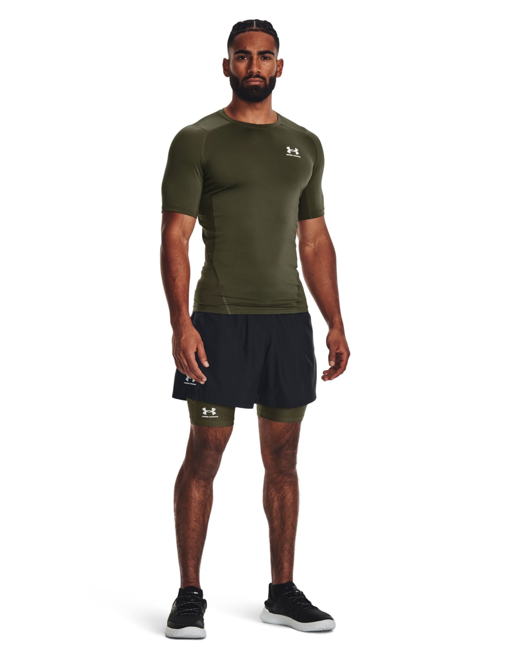 HeatGear Armour Compression Training T-Shirt 3 of 5