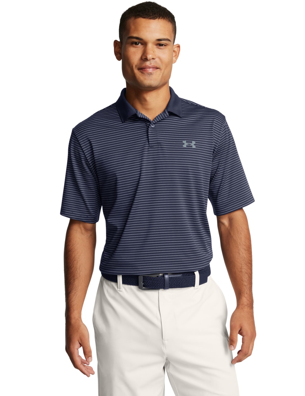 Under armour raise stripe polo sale