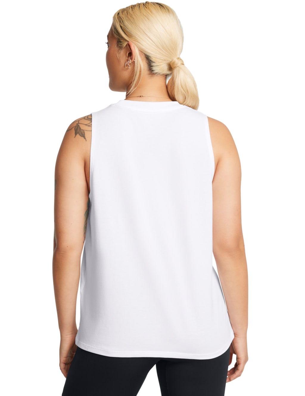 Campus Cotton Rich Crew Neck Gym Vest Top Under Armour M S