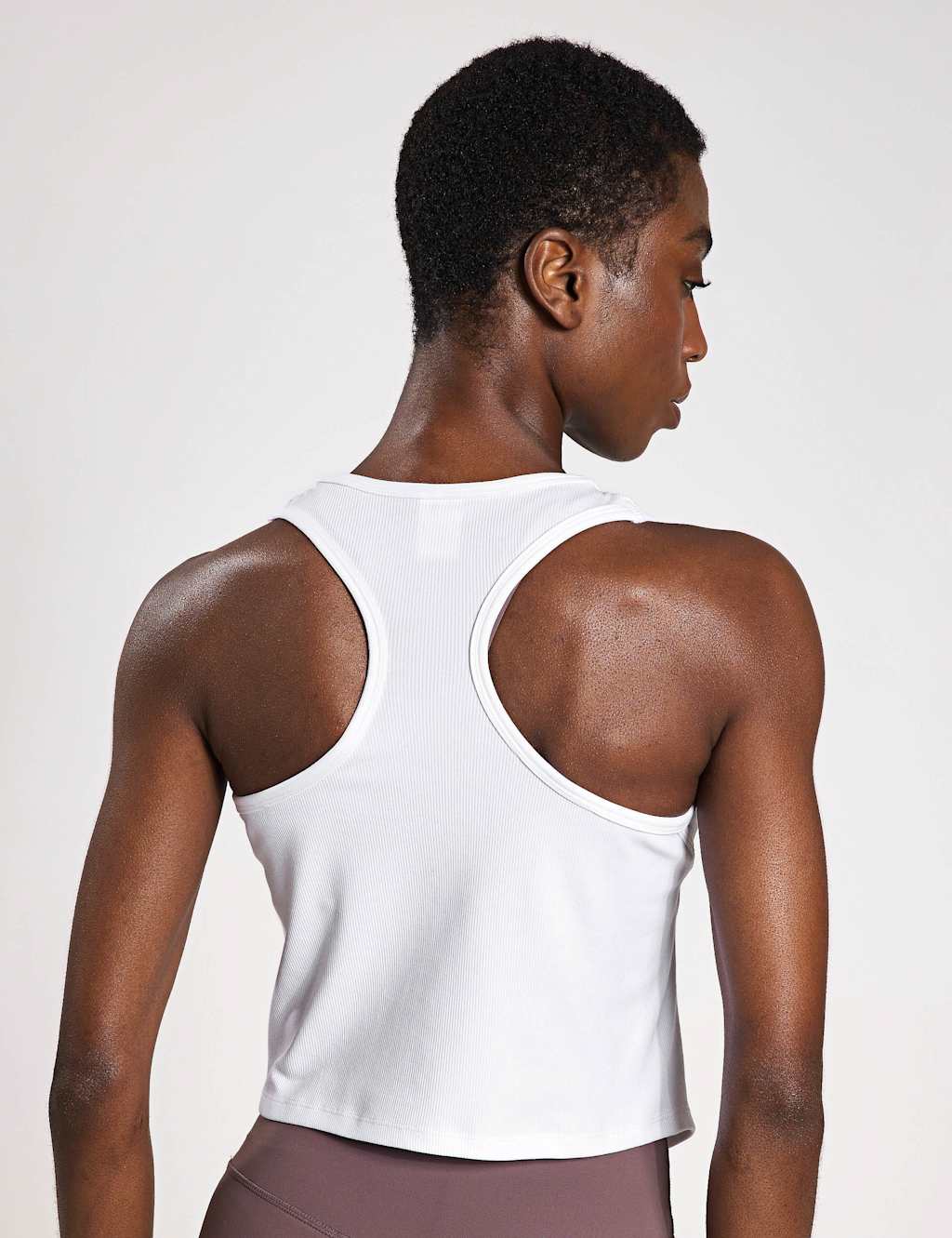 Jodie Rib Scoop Neck Racer Back Vest Top 4 of 5