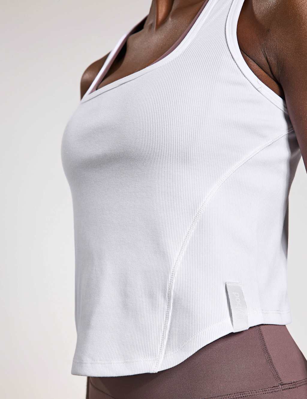 Jodie Rib Scoop Neck Racer Back Vest Top 5 of 5