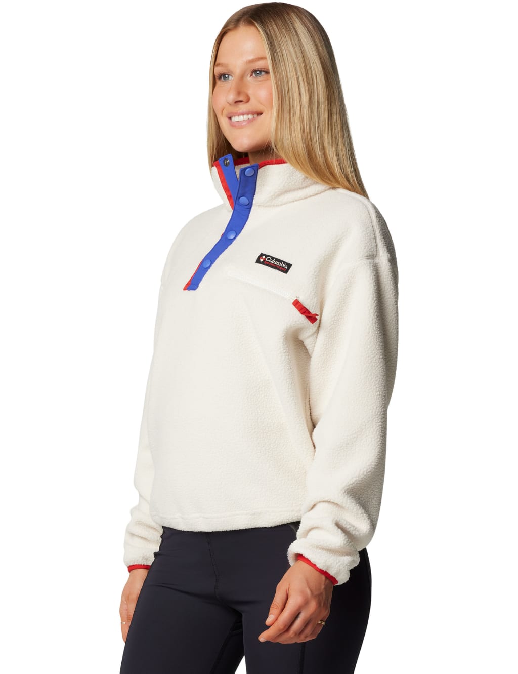 Fleece funnel neck pullover hot sale