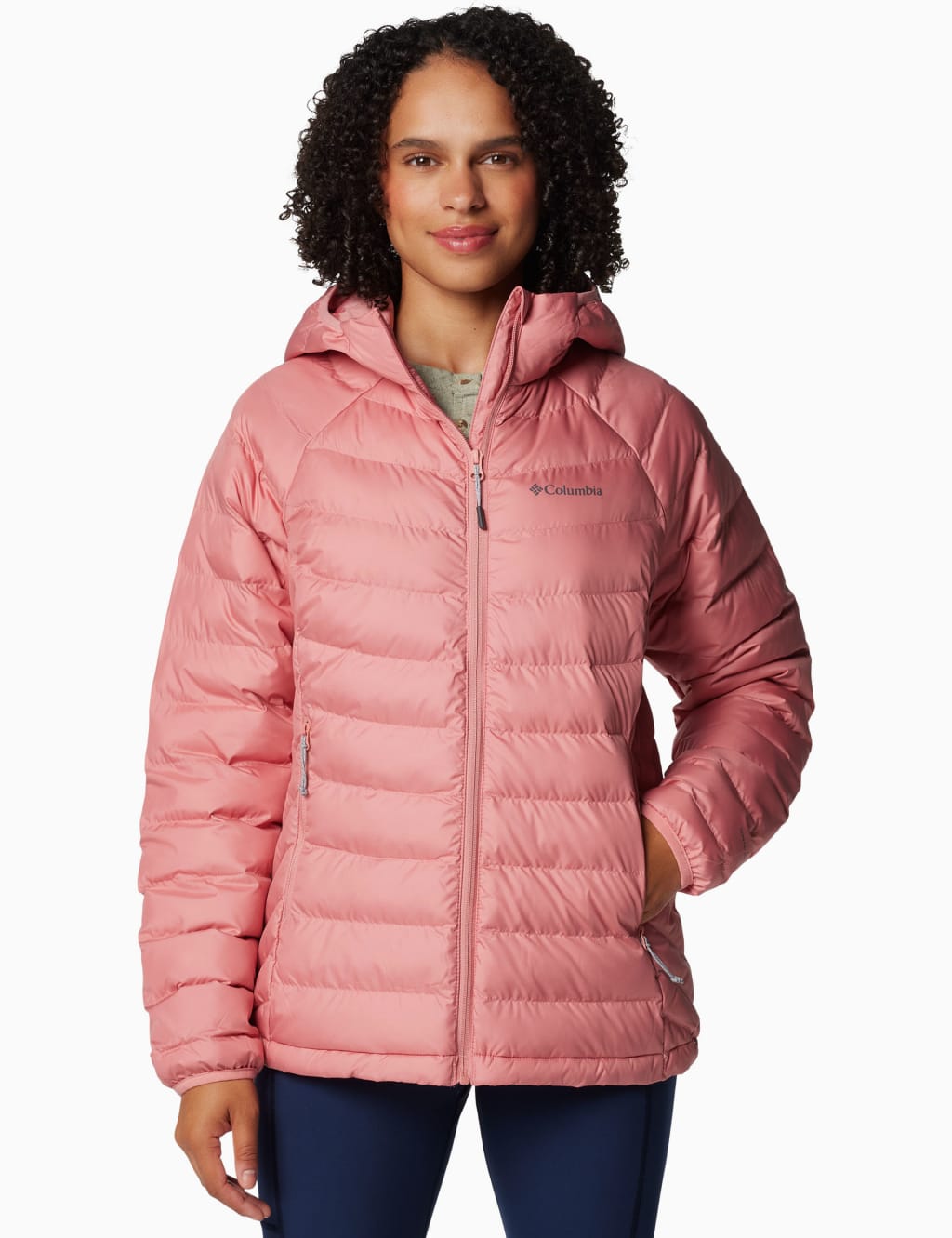Powder Lite II Hooded Puffer Jacket Columbia M S