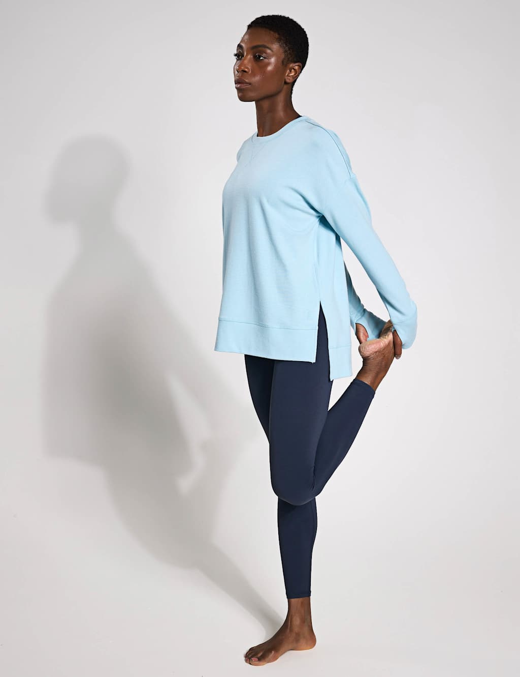 Shelby Crew Neck Step Hem Relaxed Sweatshirt 2 of 5