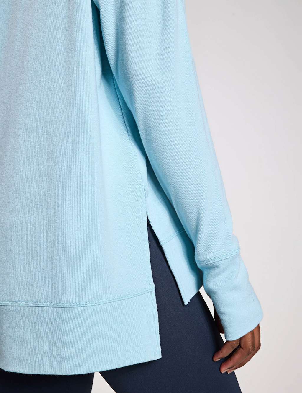 Shelby Crew Neck Step Hem Relaxed Sweatshirt 5 of 5