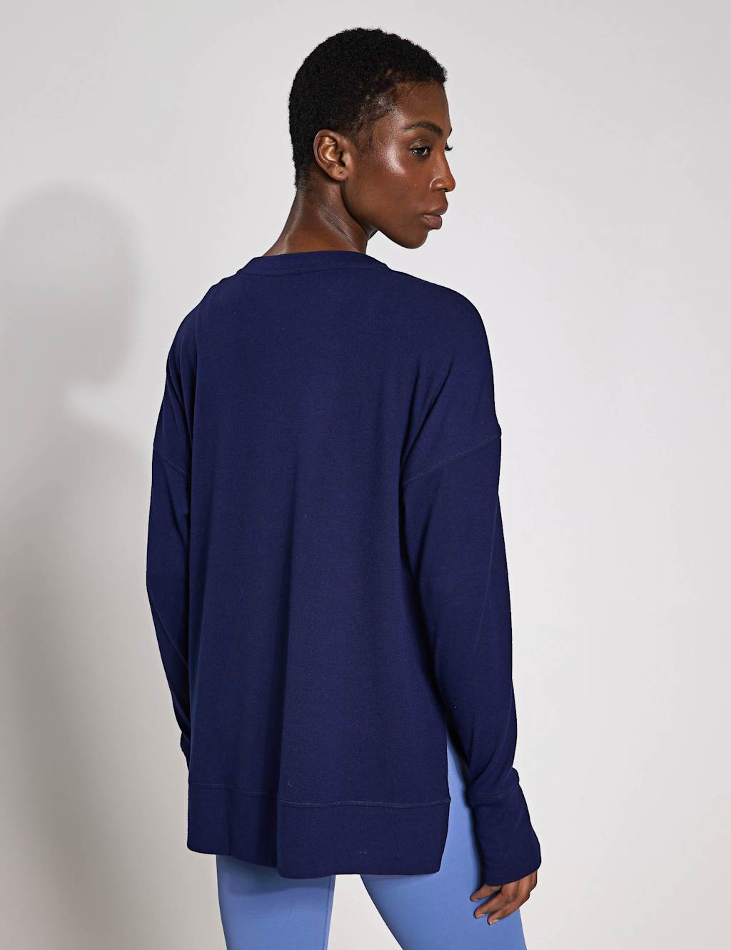 Shelby Crew Neck Step Hem Relaxed Sweatshirt 3 of 4