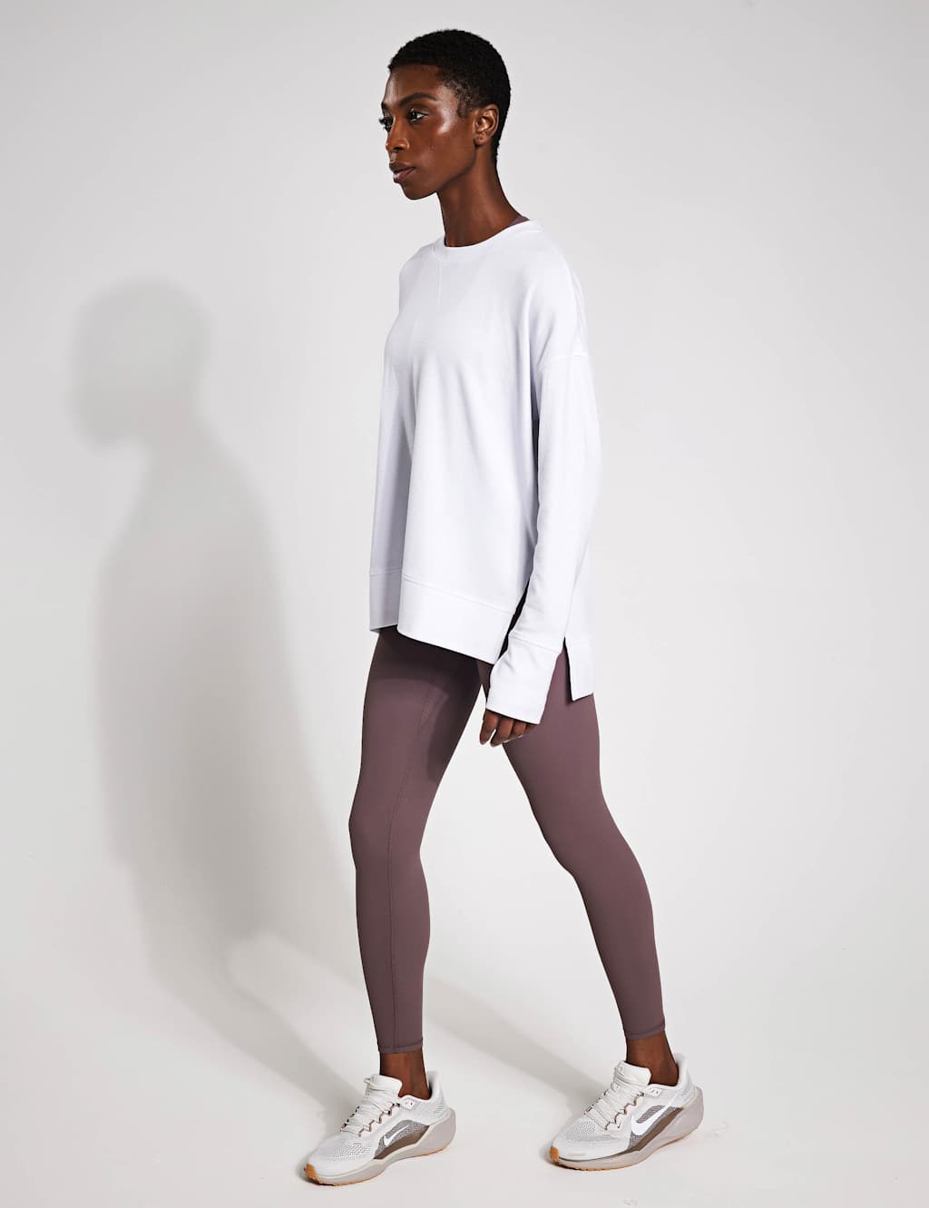 Shelby Crew Neck Step Hem Relaxed Sweatshirt 2 of 6