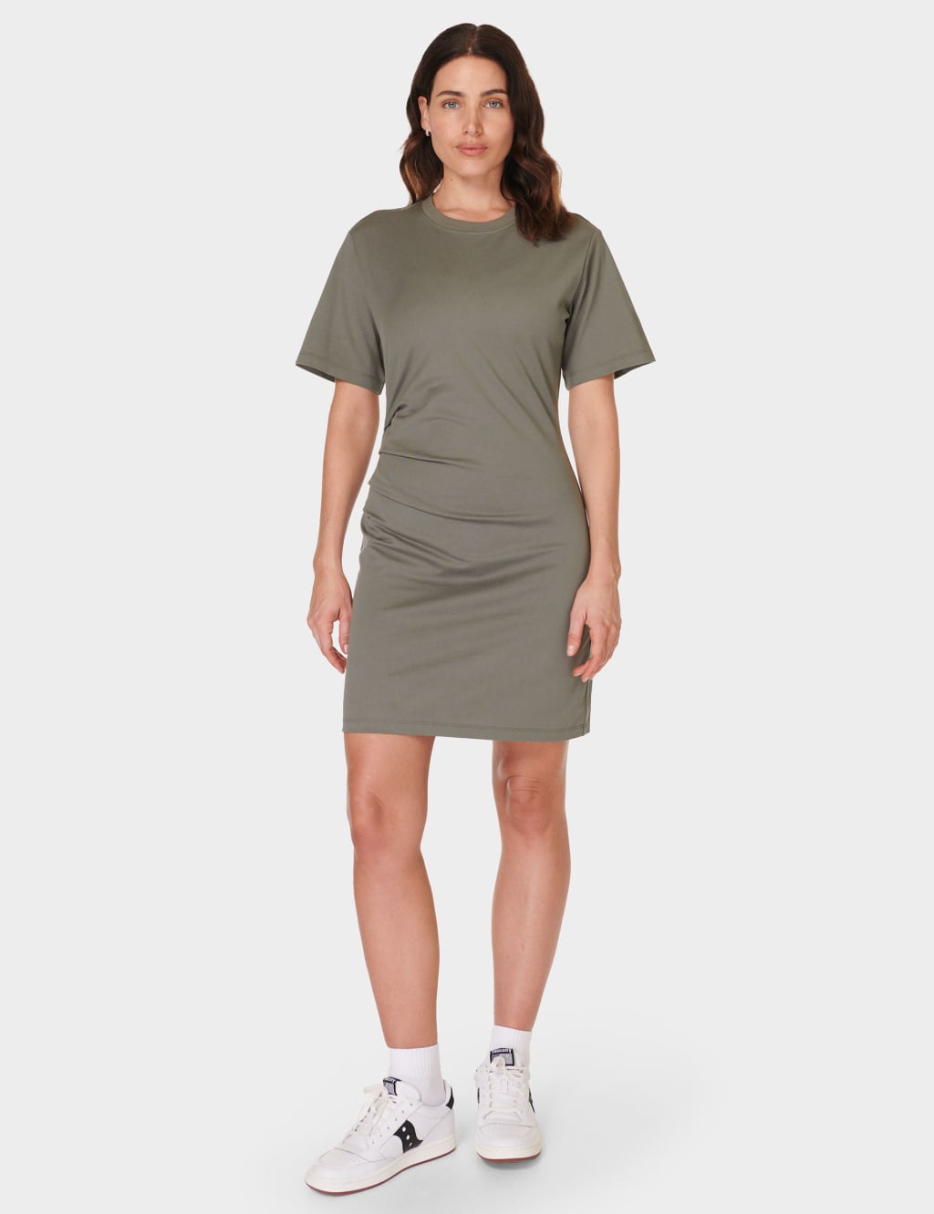 Easy Pure Cotton Ruched T-Shirt Dress 3 of 6