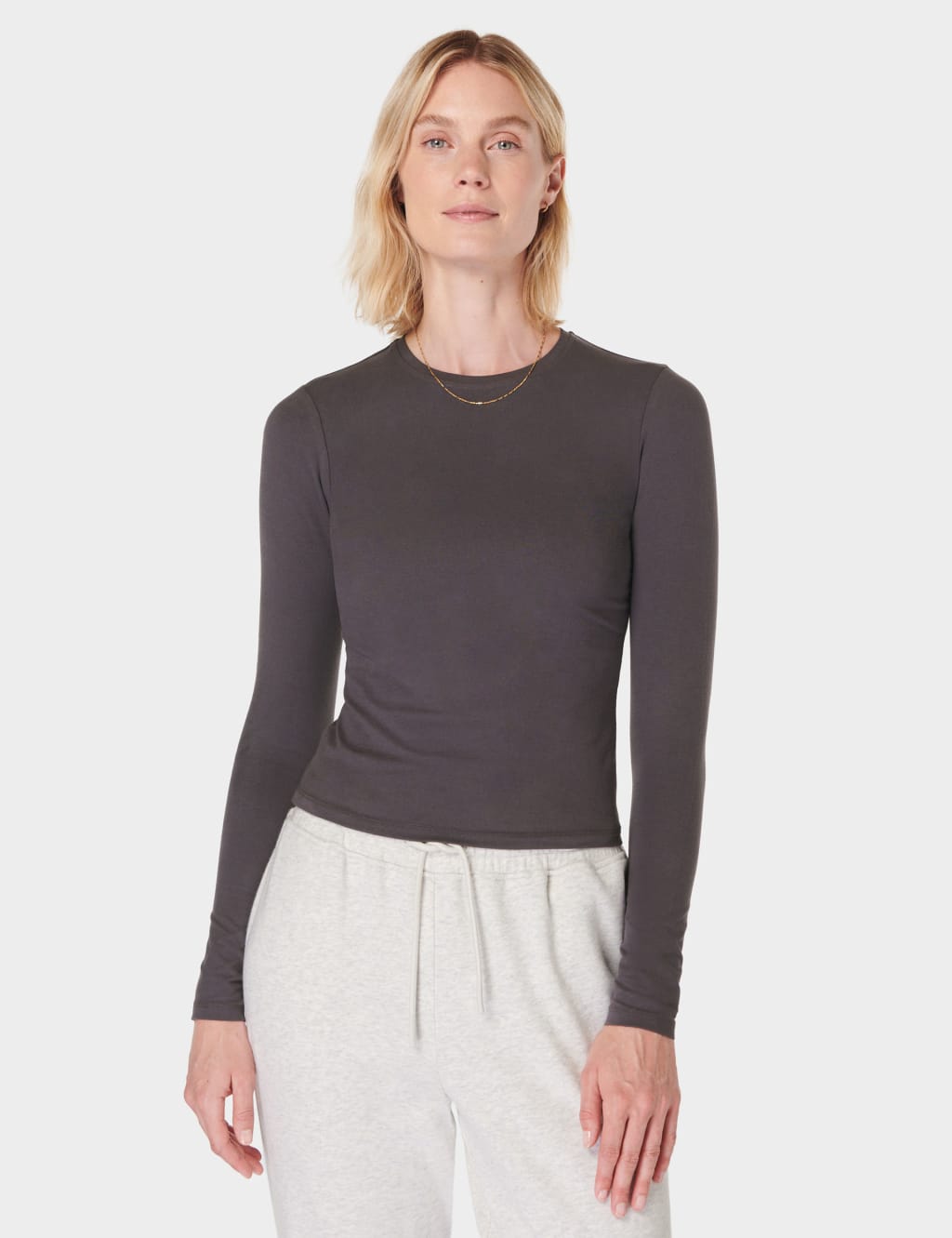Essential Sculpt Cotton Rich Crew Neck Top 1 of 6