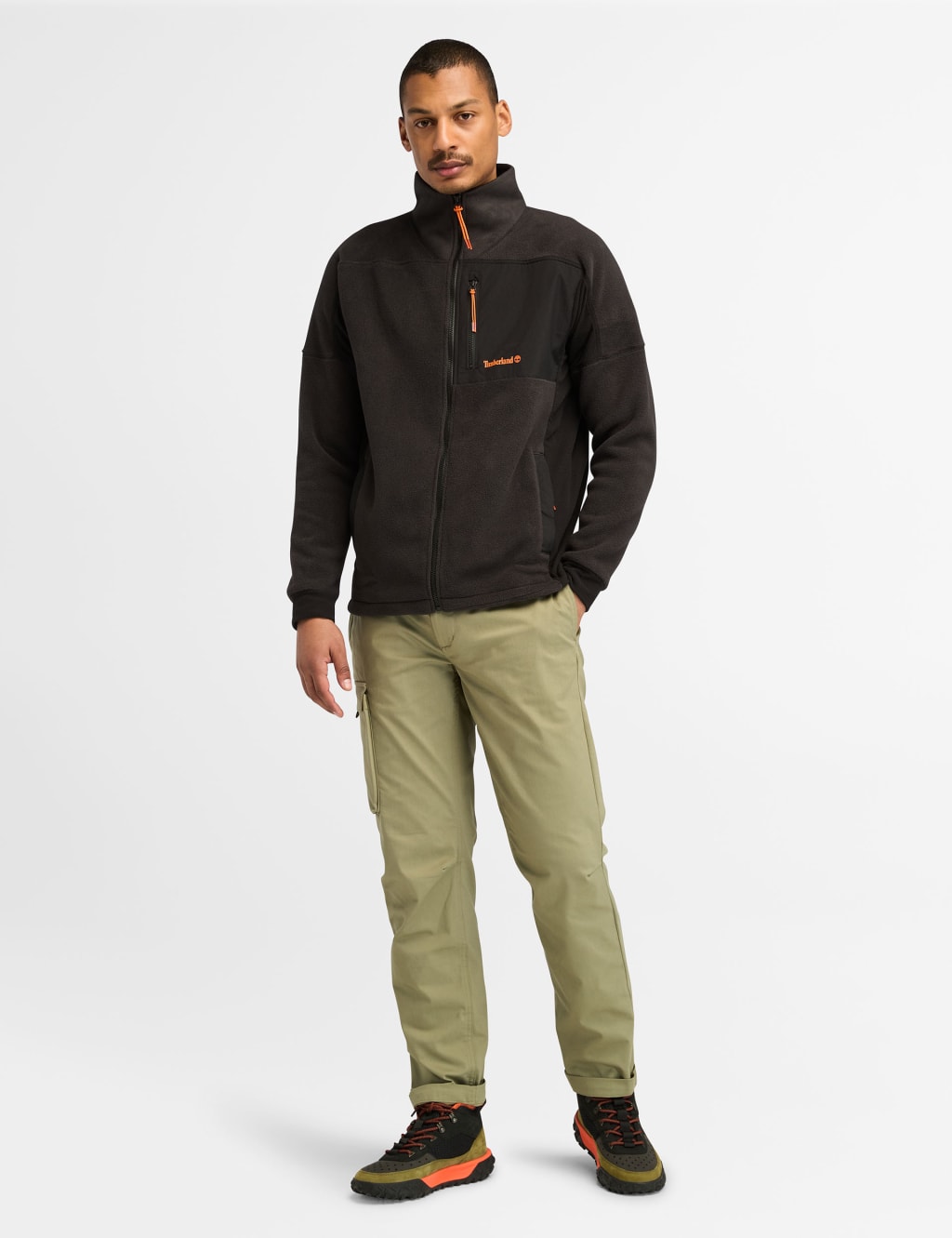 Mix Media Polartec Fleece Zip Up Jacket 3 of 6
