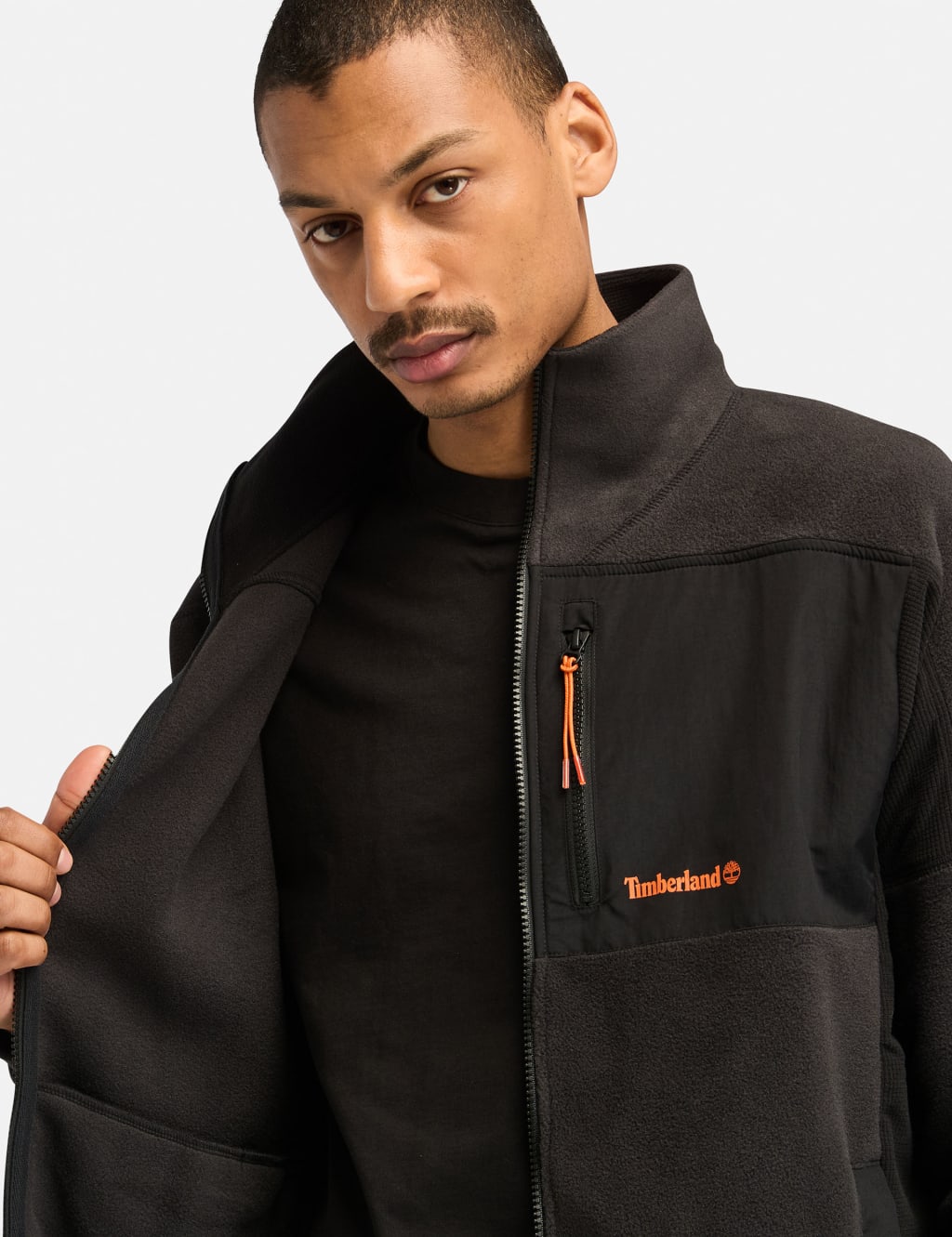 Mix Media Polartec Fleece Zip Up Jacket 4 of 6