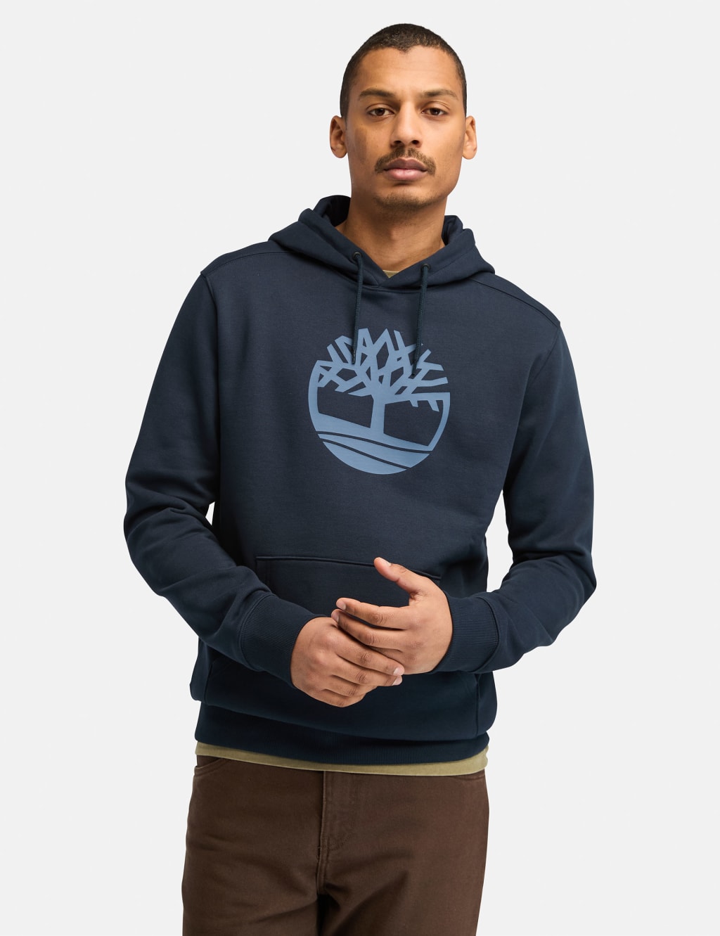 River Tree Logo Cotton Rich Hoodie 1 of 5