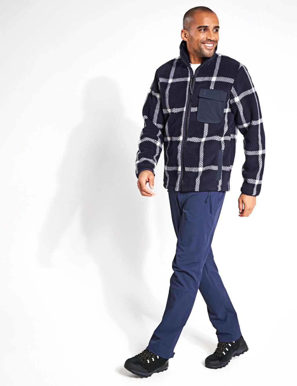 Felslicht Check Zip Up Fleece Jacket Jack Wolfskin M S