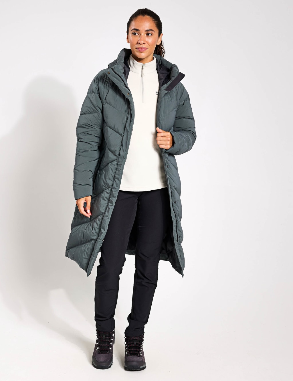 Marienplatz Hooded Longline Puffer Coat 2 of 5