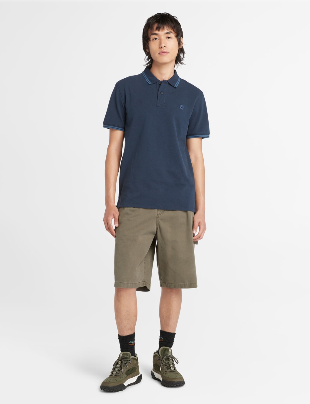 Pure Cotton Pique Tipped Polo Shirt 3 of 5