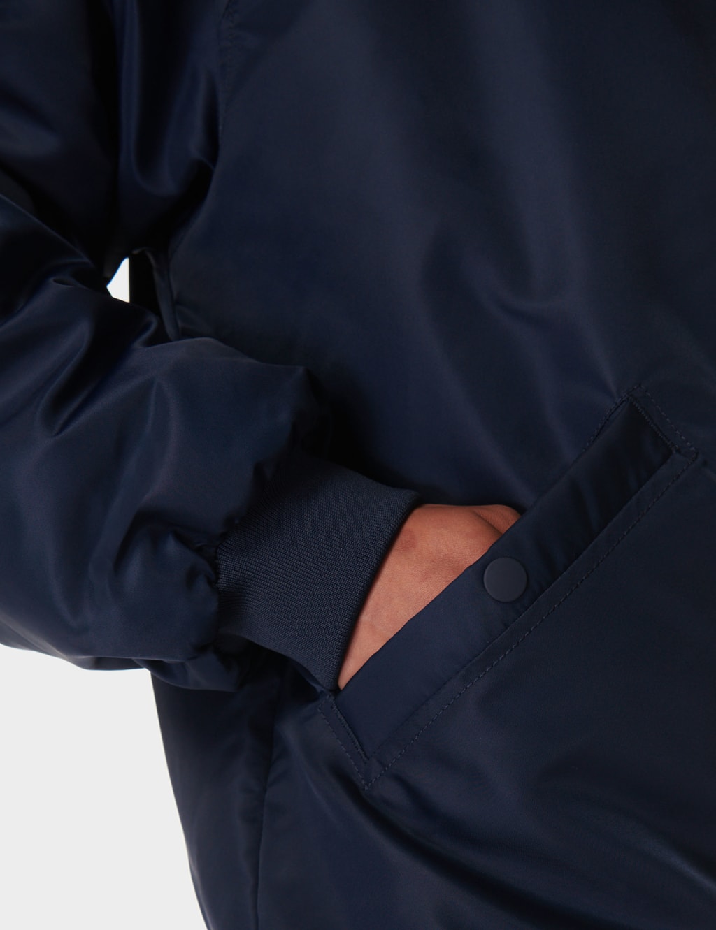 Cityscape Zip Up Longline Bomber Jacket 7 of 8