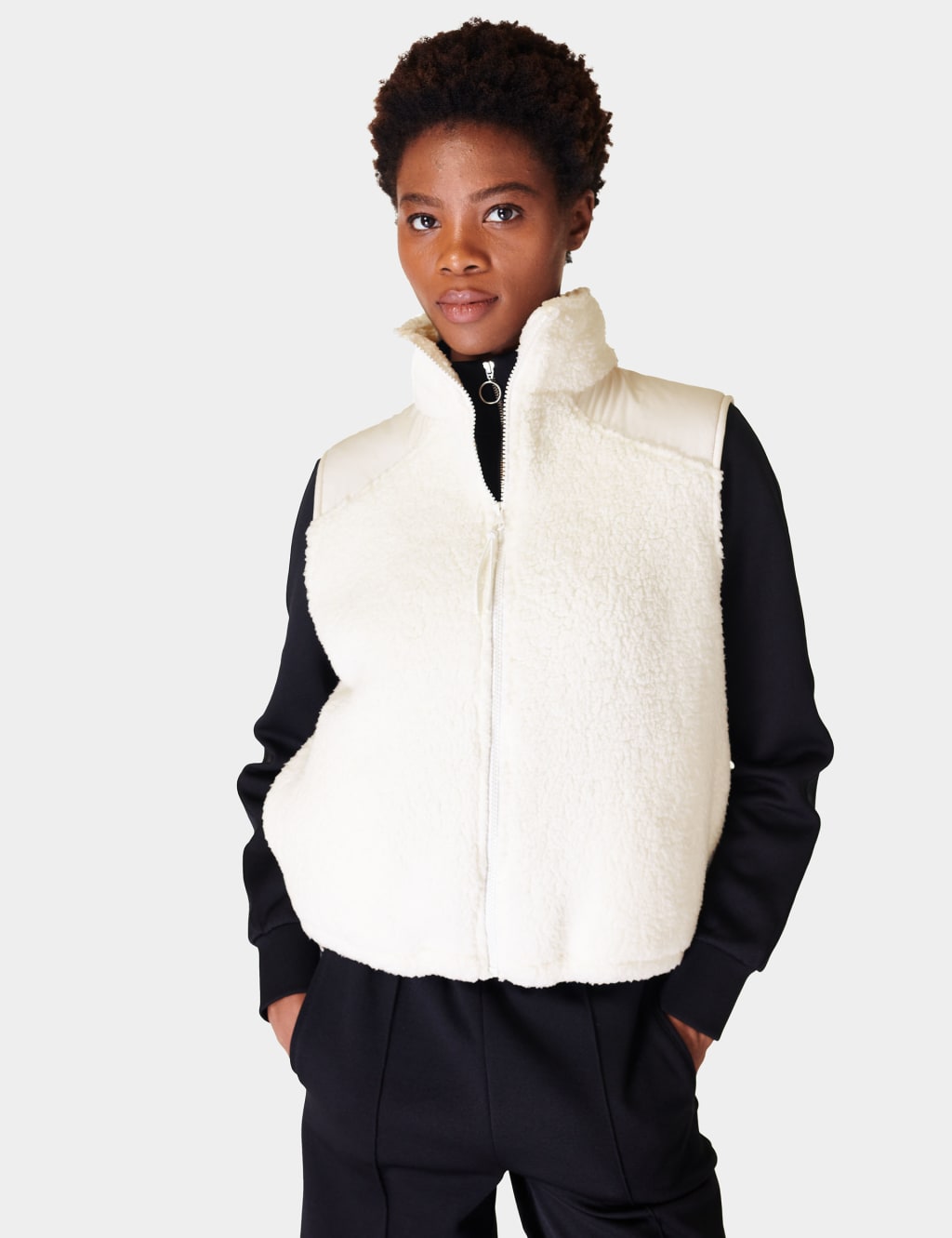 Hooded fleece gilet 2025
