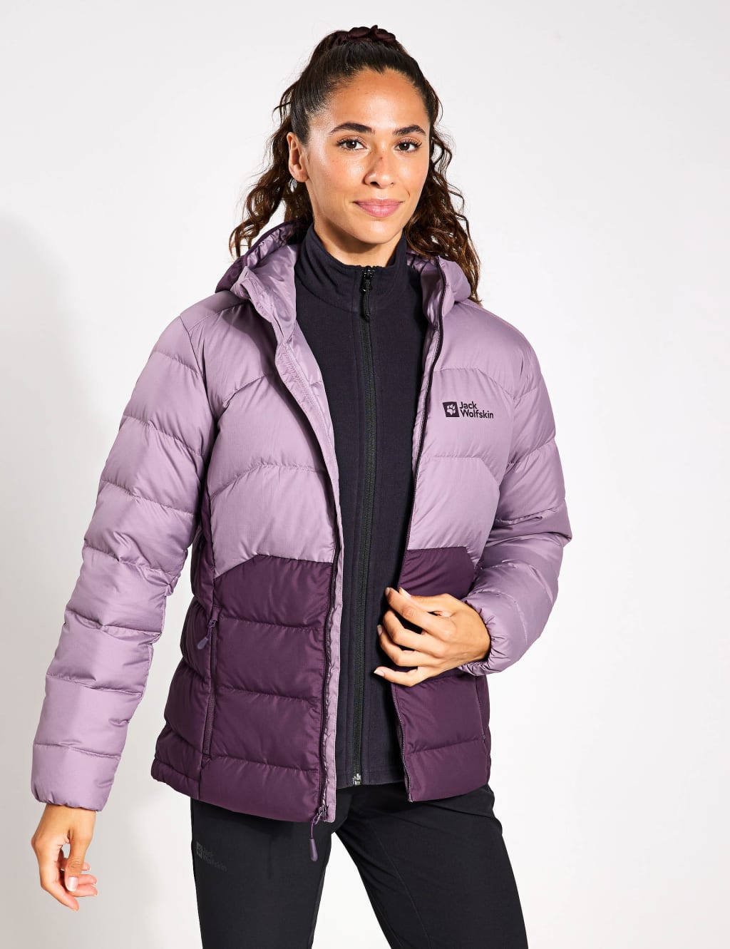 Ather Down Packable Hooded Puffer Jacket Jack Wolfskin M S