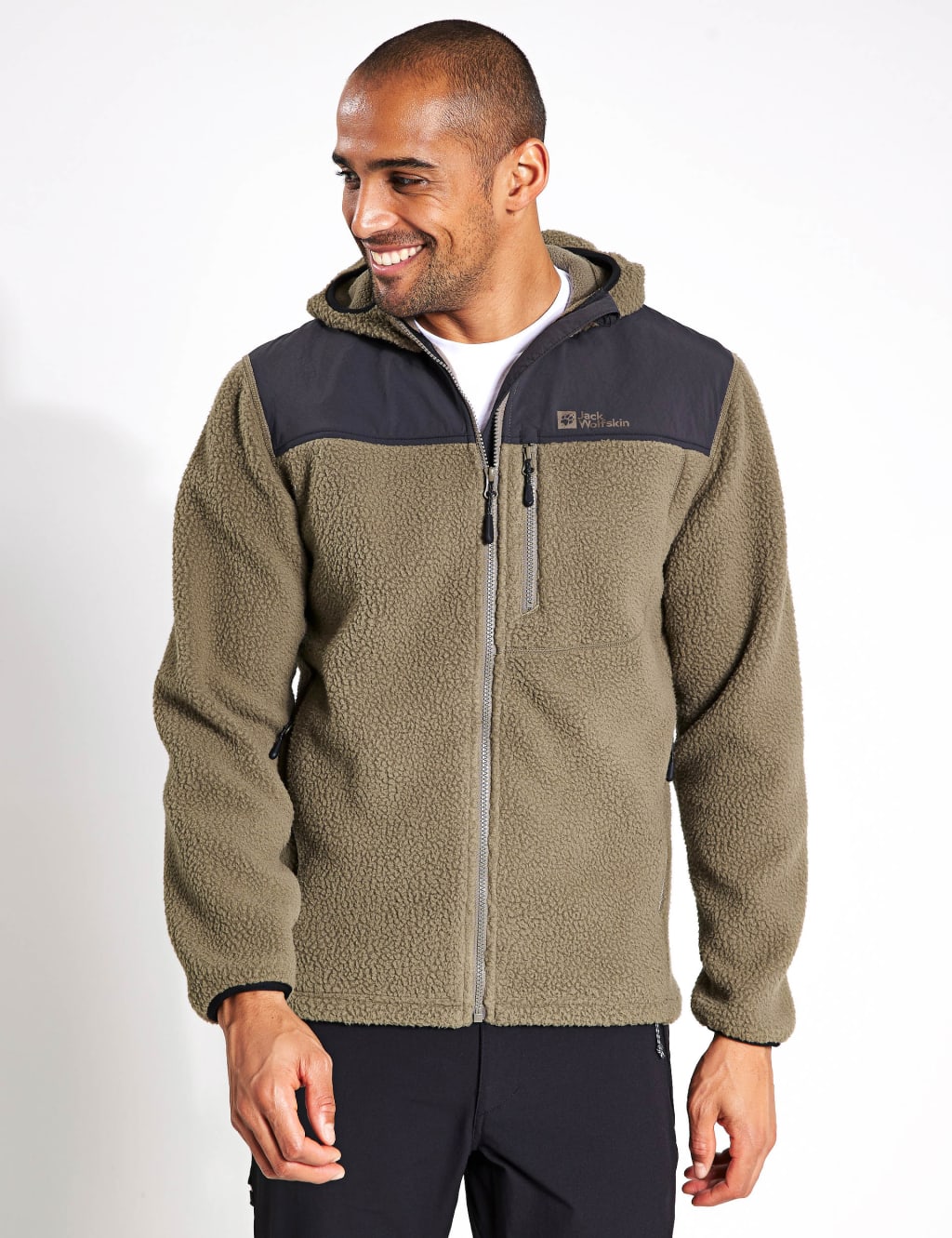 Fleece warm up jacket discount