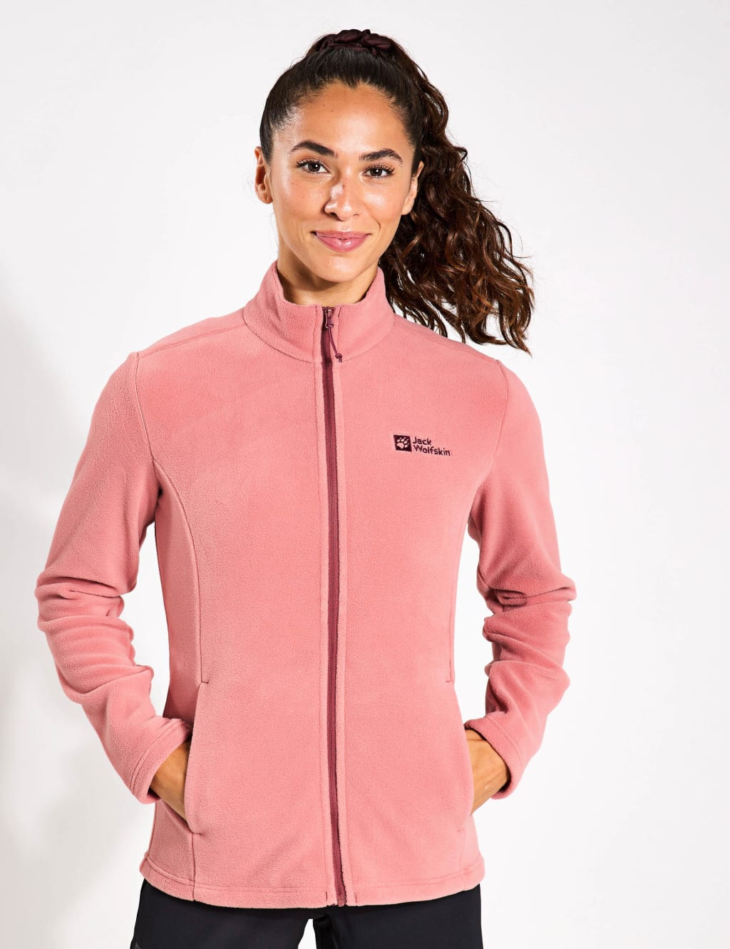 Taunus Funnel Neck Zip Up Fleece Jacket
