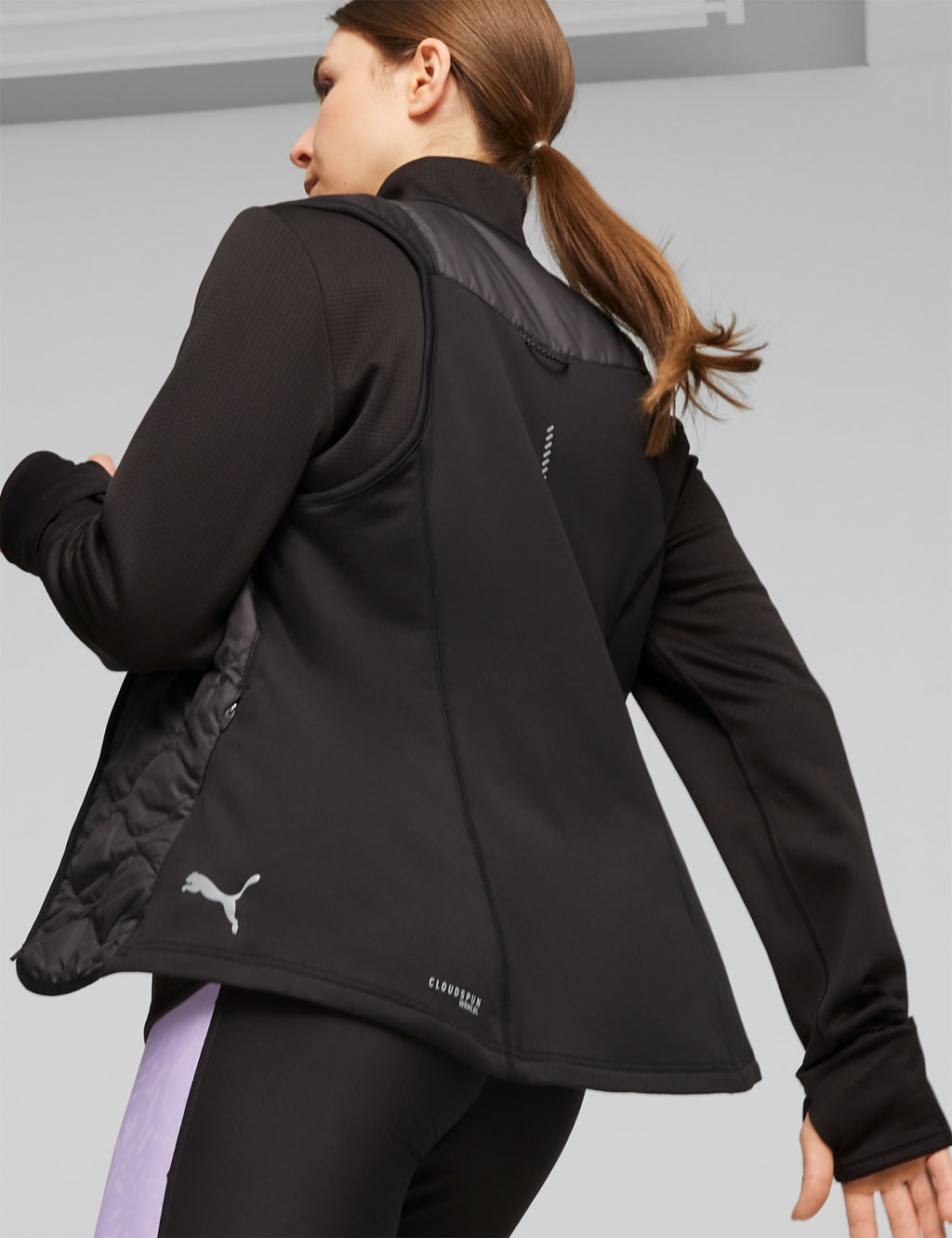 Run Cloudspun Padded Zip Up Running Gilet 6 of 6