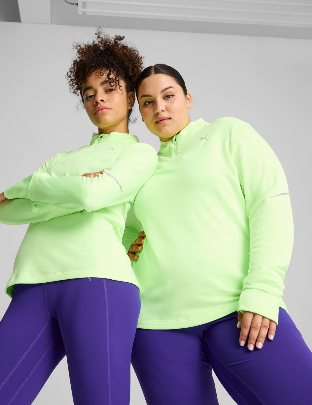 Run Grid Fleece Base Layer Running Top