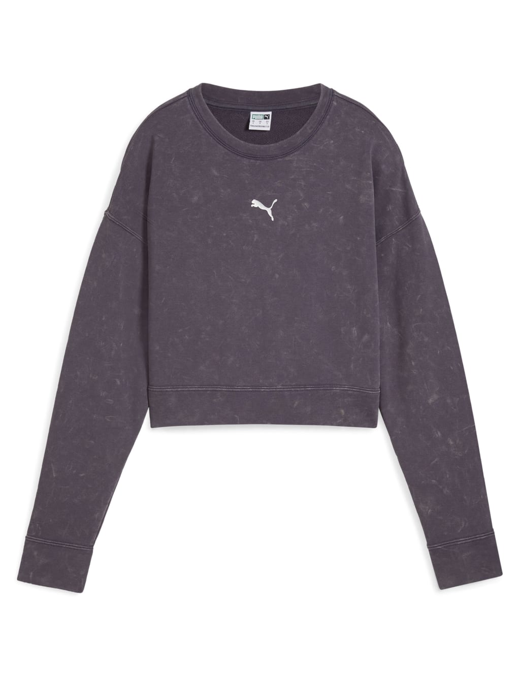 Dare To Relaxed Pure Cotton Crop Sweatshirt 2 of 6