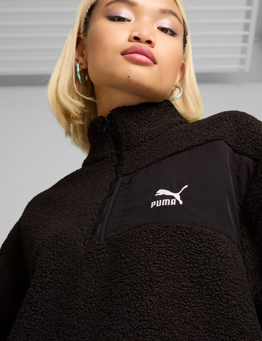 Puma fleece sweatshirt hotsell