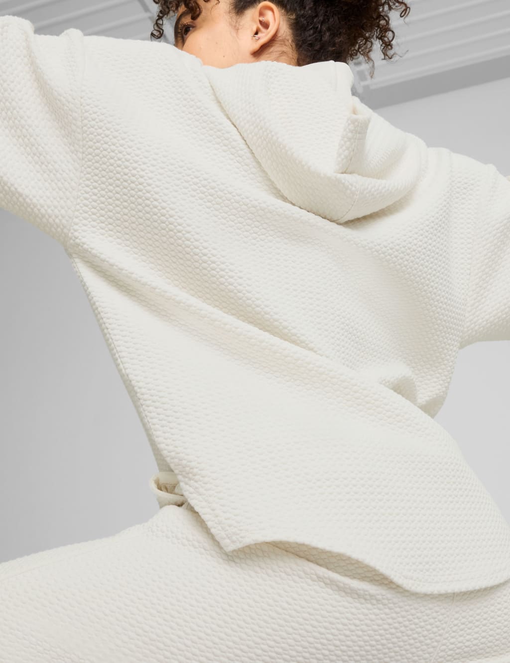 Q4 Studio Cotton Blend Textured Hoodie 5 of 7