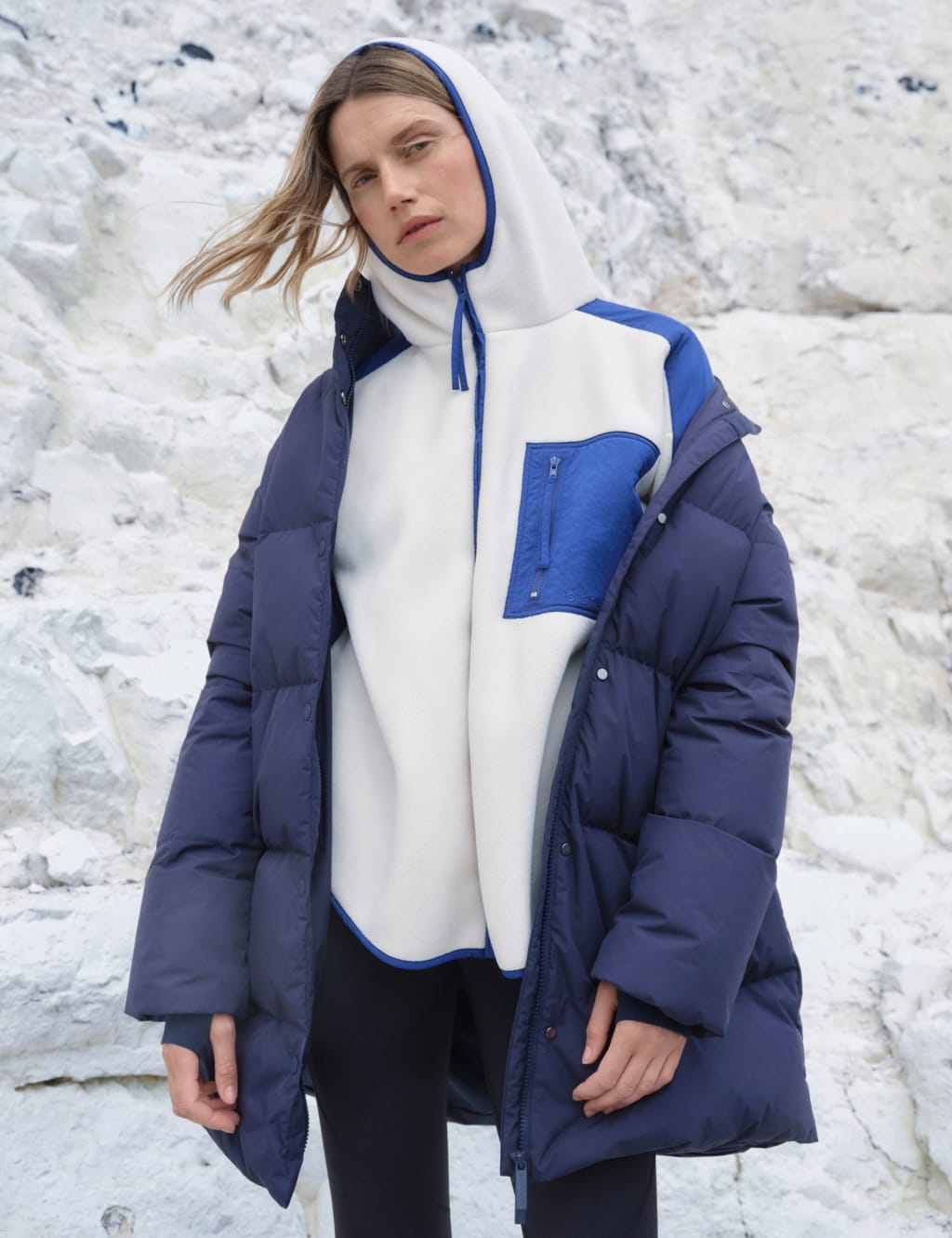 Borg hooded coat clearance