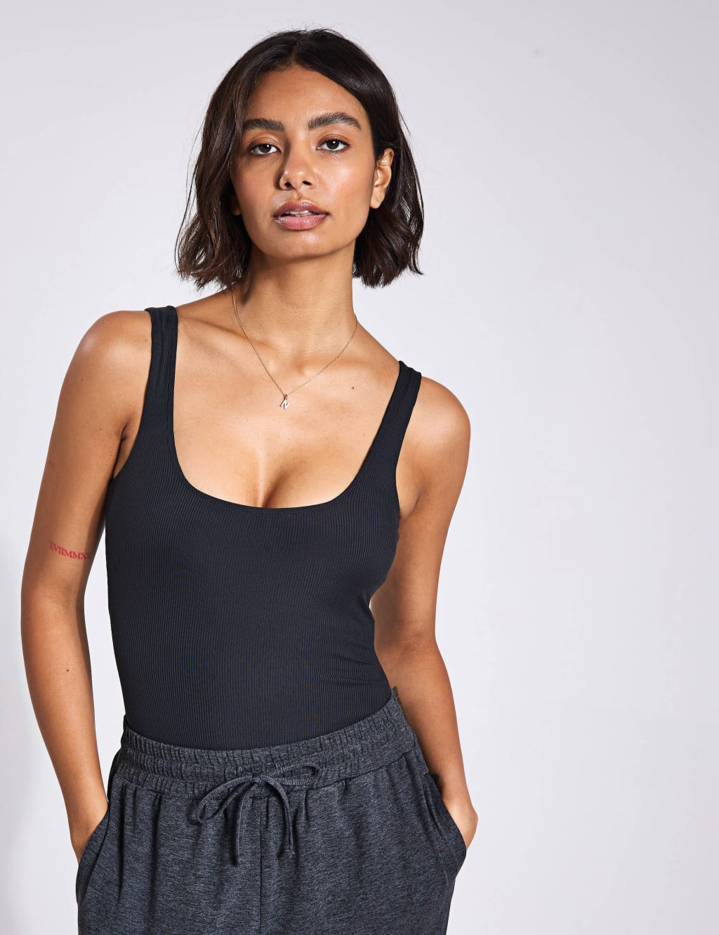 Penny Ribbed Square Neck Bodysuit 4 of 5