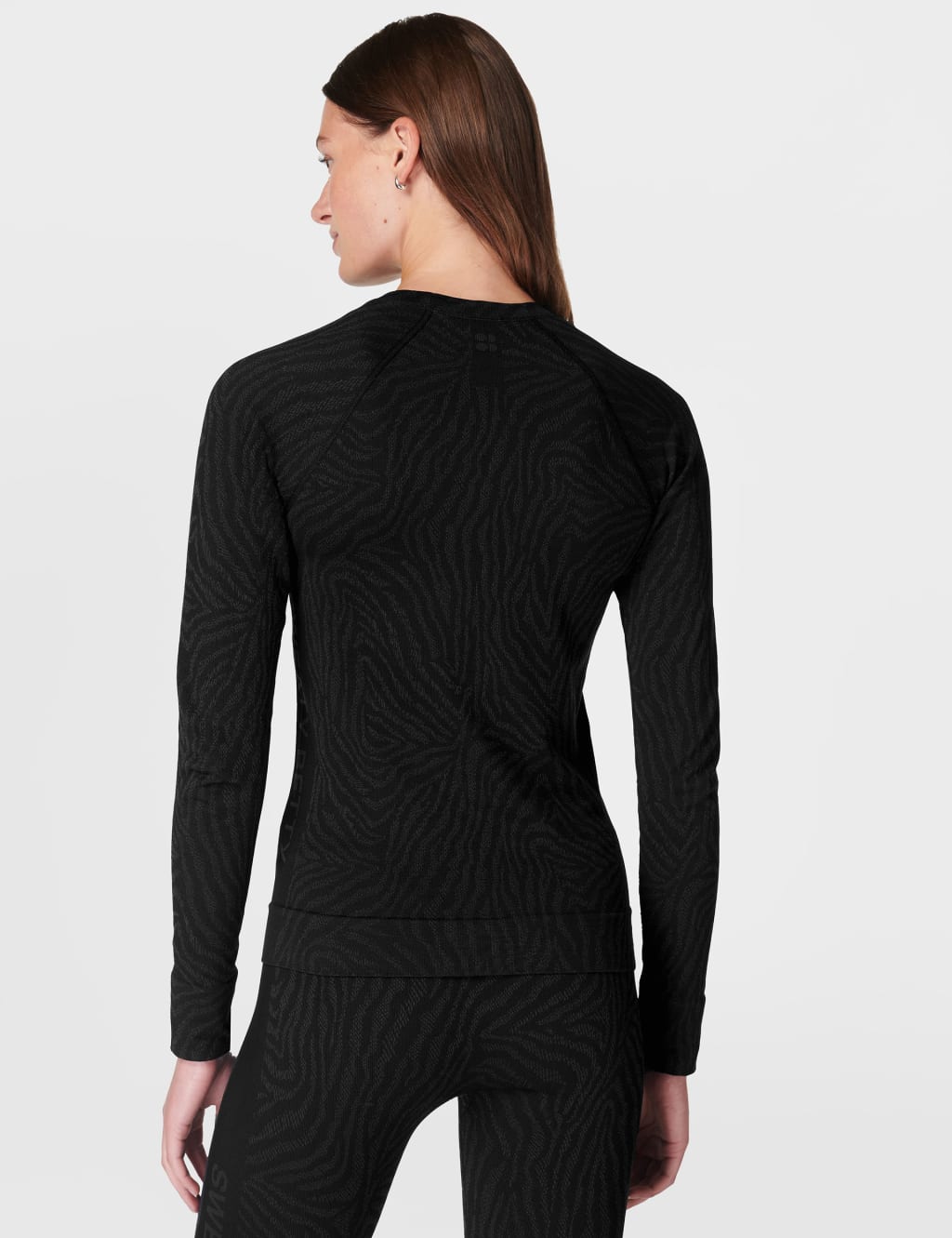 Animal Print Crew Neck Base Layer Top 5 of 6