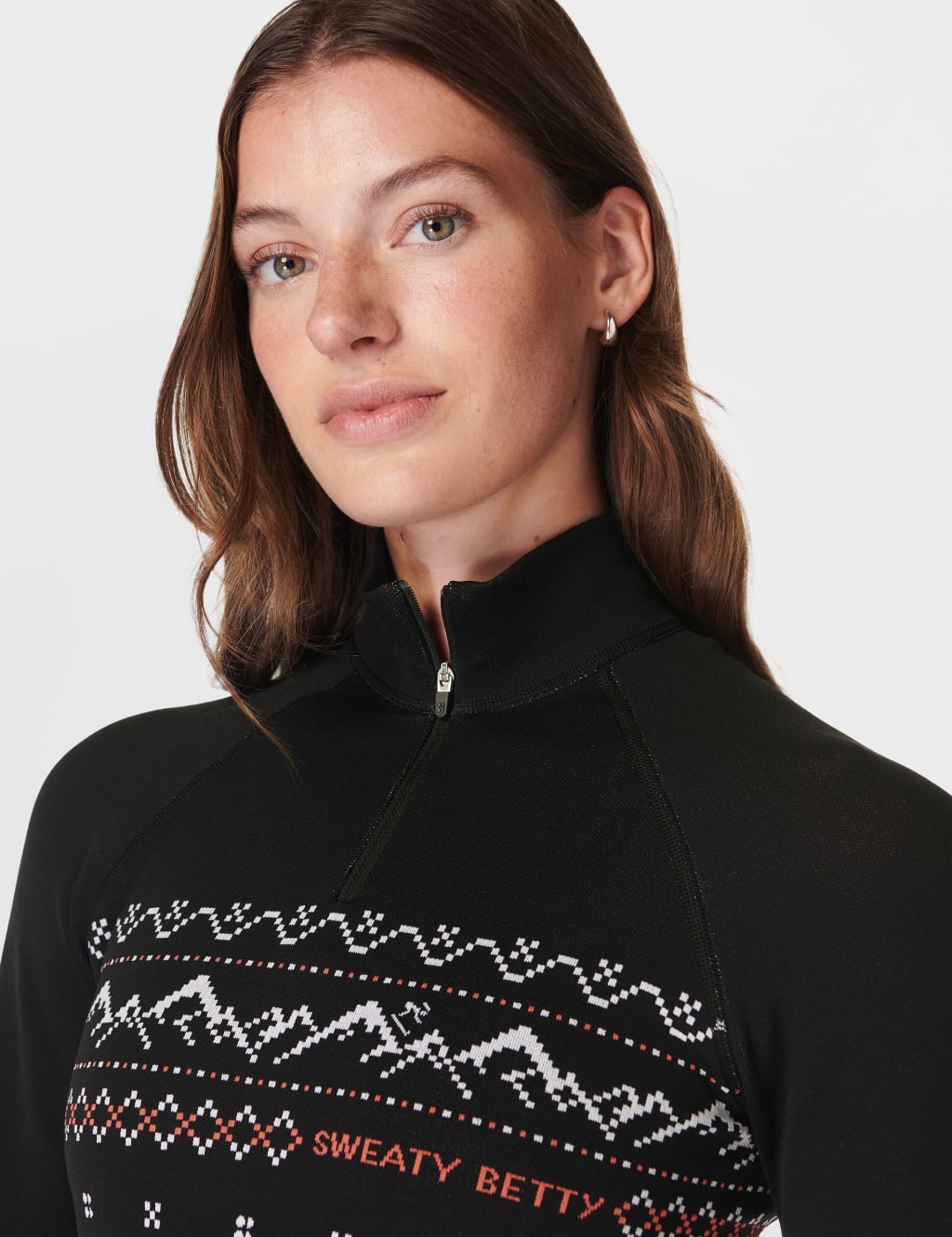 Alpine Betty Jacquard Half Zip Base Layer Top 4 of 6