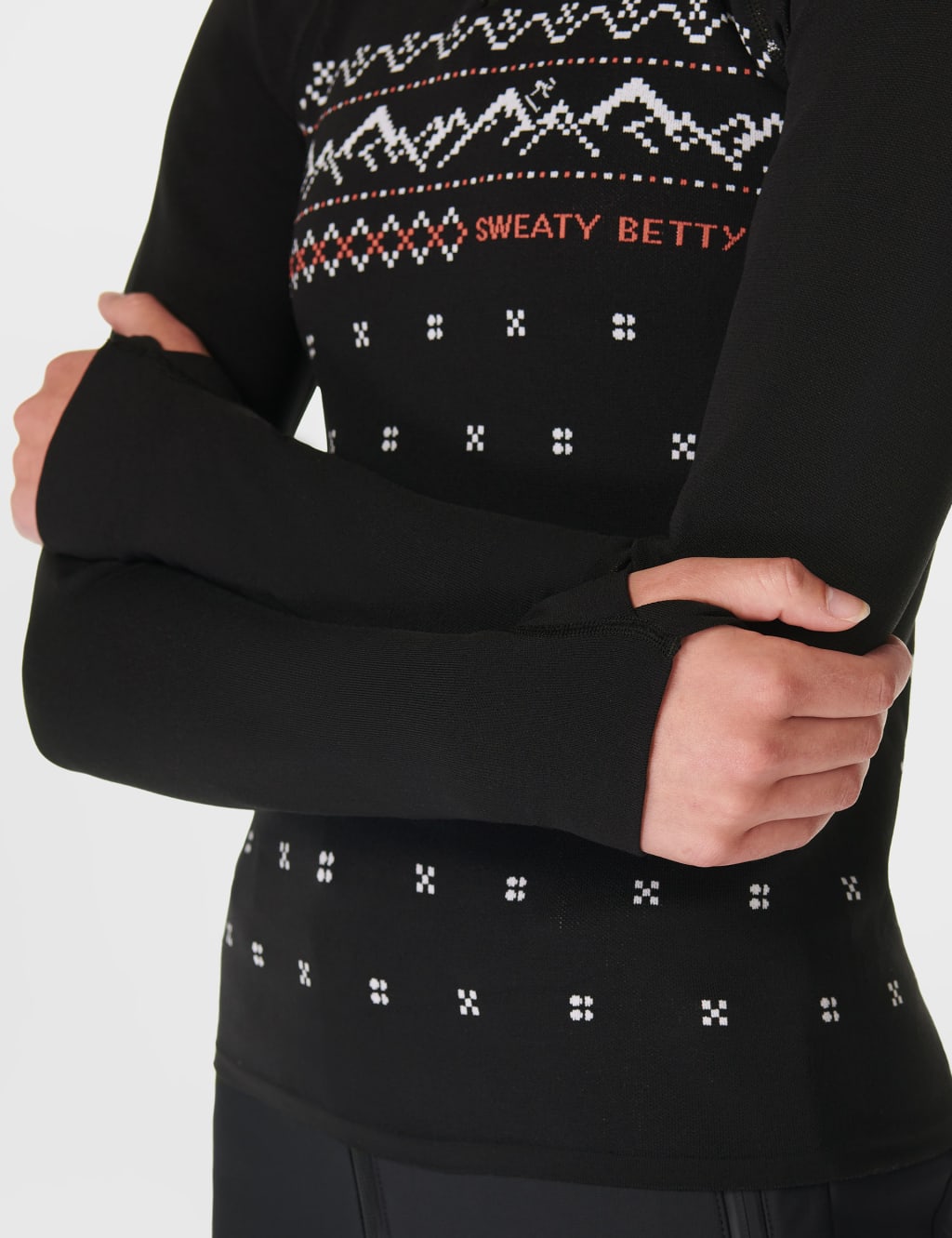 Alpine Betty Jacquard Half Zip Base Layer Top 6 of 6