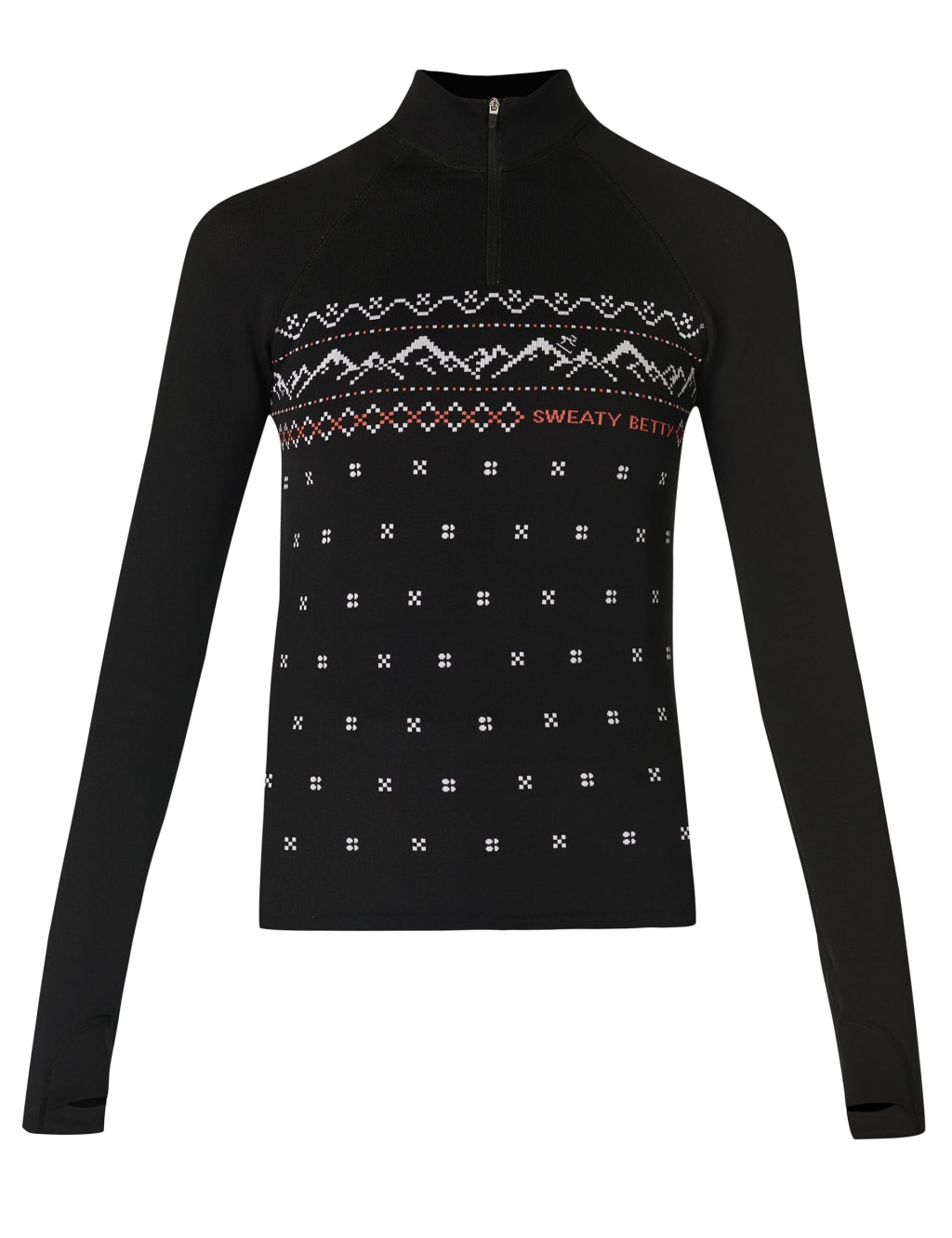 Alpine Betty Jacquard Half Zip Base Layer Top 2 of 6