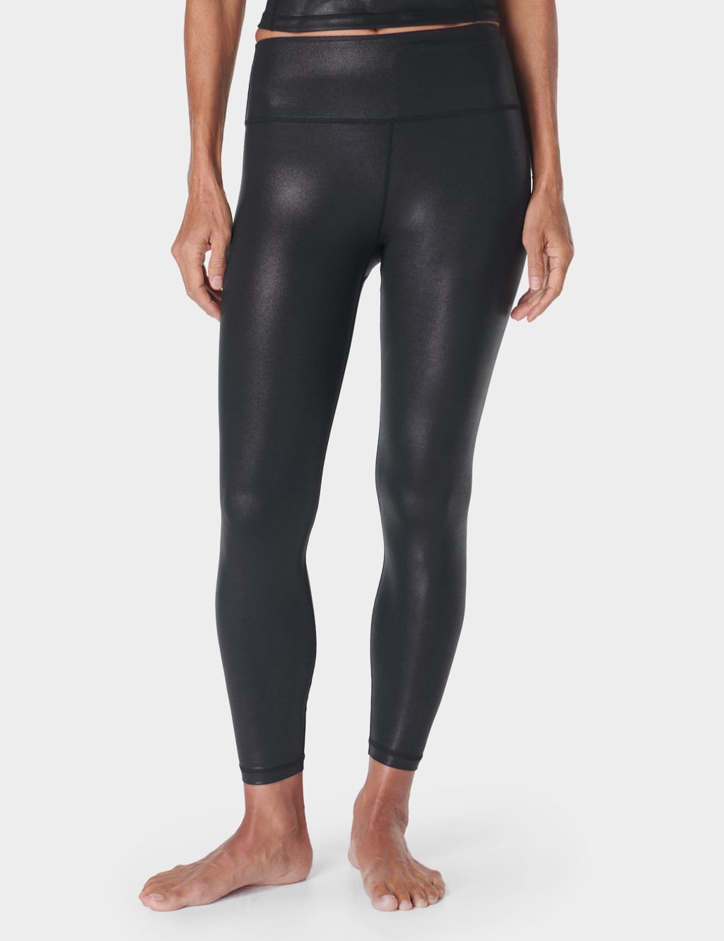 Shiny workout leggings discount