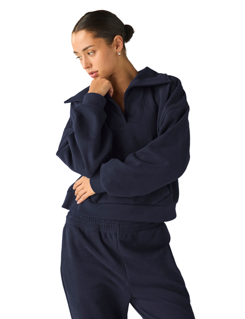 Street Smart Cotton Rich Collared Sweatshirt 3 of 5